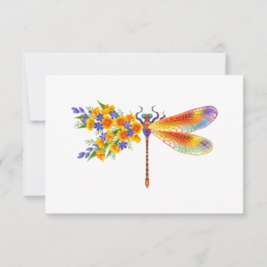 Yellow Flower Dragonfly (Front)