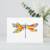 Yellow Flower Dragonfly (Standing Front)
