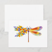 Yellow Flower Dragonfly (Front/Back)
