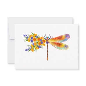 Yellow Flower Dragonfly
