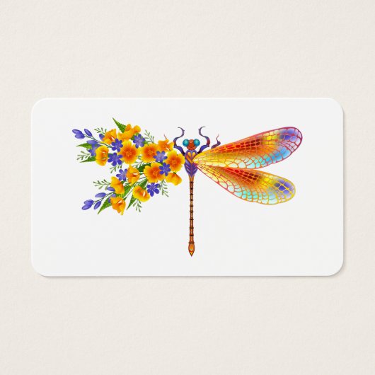 Yellow Flower Dragonfly (Front)