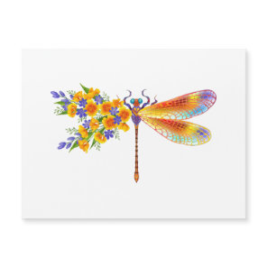 Yellow Flower Dragonfly