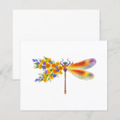 Yellow Flower Dragonfly (Front/Back)