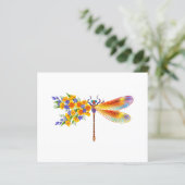 Yellow Flower Dragonfly (Standing Front)