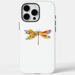 Yellow Flower Dragonfly iPhone 16 Pro Max Case