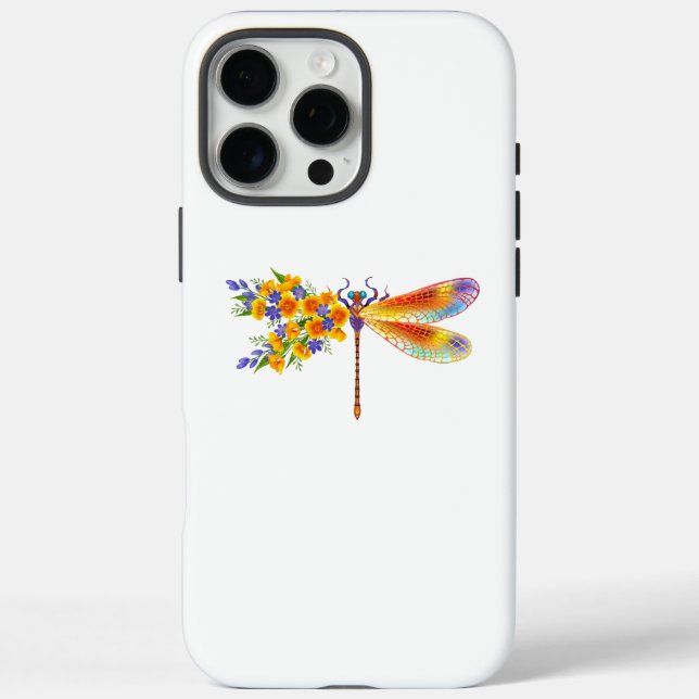 Yellow Flower Dragonfly Case-Mate iPhone Case (Back)