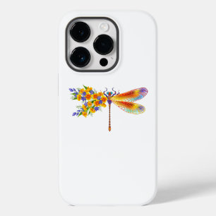 Yellow Flower Dragonfly Case-Mate iPhone 14 Pro Case