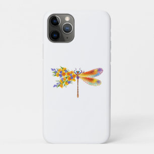 Yellow Flower Dragonfly iPhone 11 Pro Case