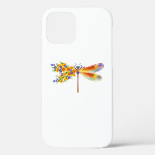 Yellow Flower Dragonfly iPhone 12 Case
