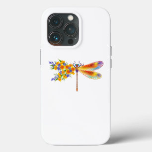 Yellow Flower Dragonfly iPhone 13 Pro Case