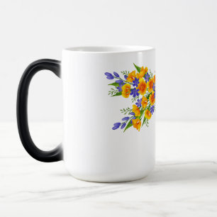 Yellow Flower Dragonfly Color Morph Mug