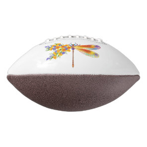 Yellow Flower Dragonfly Football