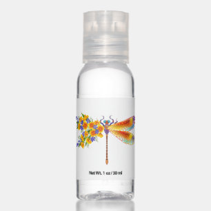 Yellow Flower Dragonfly Hand Sanitizer