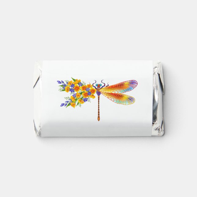 Yellow Flower Dragonfly Hershey's Miniatures (Front)