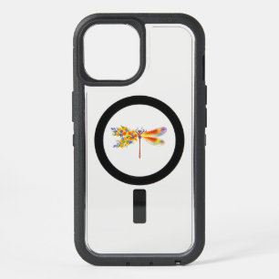 Yellow Flower Dragonfly iPhone 15 Case