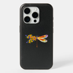 Yellow Flower Dragonfly iPhone 15 Pro Case