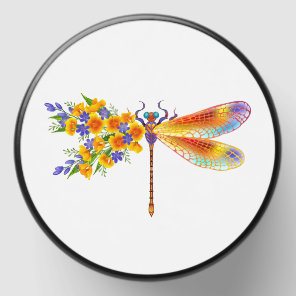 Yellow Flower Dragonfly Mini Candle Favors