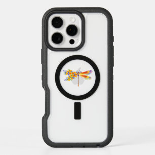 Yellow Flower Dragonfly iPhone 16 Pro Max Case