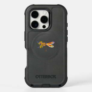 Yellow Flower Dragonfly iPhone 16 Pro Case