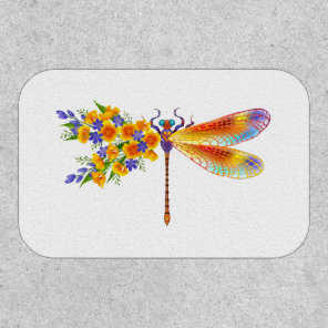 Yellow Flower Dragonfly Patch