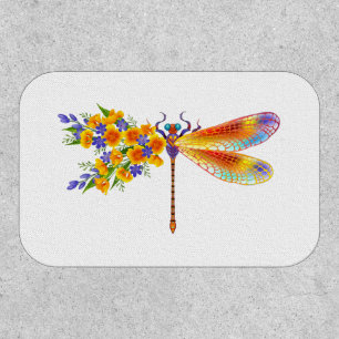 Yellow Flower Dragonfly Patch