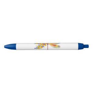 Yellow Flower Dragonfly Pen