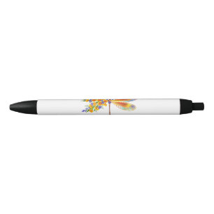 Yellow Flower Dragonfly Pen
