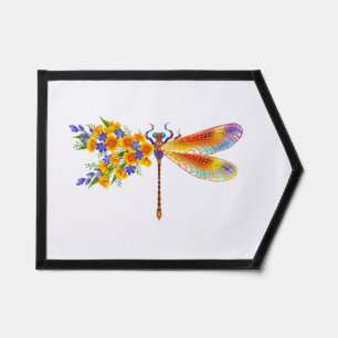 Yellow Flower Dragonfly Pennant