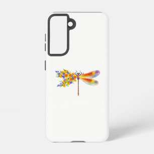 Yellow Flower Dragonfly Samsung Galaxy S21 Case