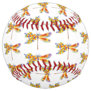 Yellow Flower Dragonfly Softball