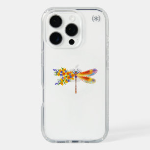 Yellow Flower Dragonfly iPhone 16 Pro Case