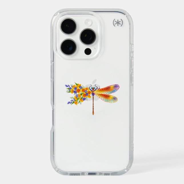 Yellow Flower Dragonfly Speck iPhone Case (Front)