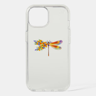Yellow Flower Dragonfly iPhone 15 Case