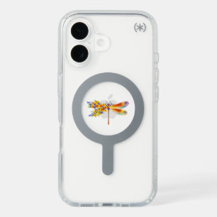 Yellow Flower Dragonfly iPhone 16 Case