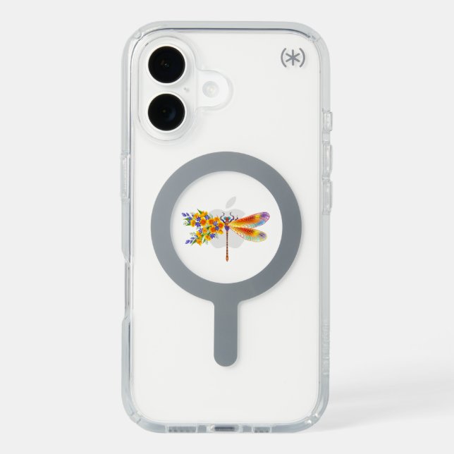 Yellow Flower Dragonfly Speck iPhone Case (Front)