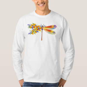Yellow Flower Dragonfly T-Shirt