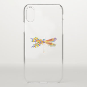 Yellow Flower Dragonfly iPhone X Case