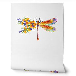 Yellow Flower Dragonfly Wallpaper