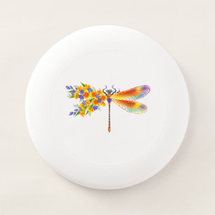 Yellow Flower Dragonfly Wham-O Frisbee