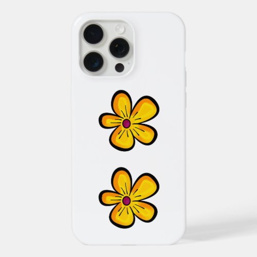 Yellow Flower iPhone 15 Pro Max Case