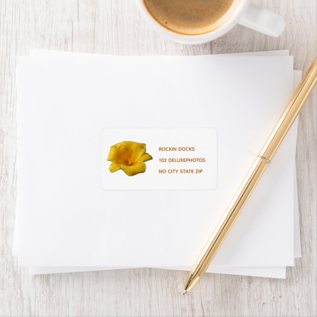 Yellow Flower  Label (Insitu)