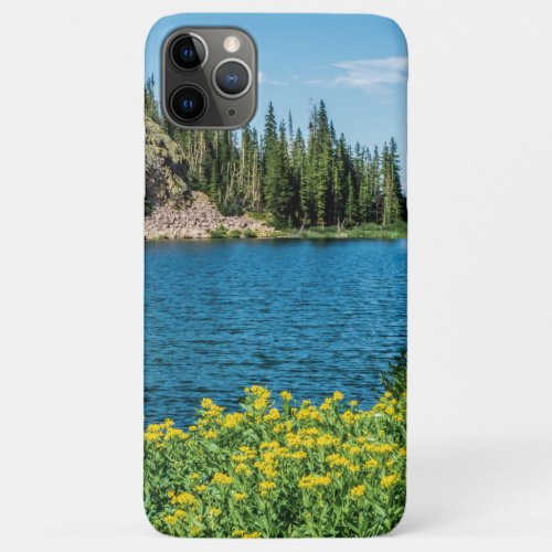 Yellow Flower Lake  Mountain Landscape iPhone 11 Pro Max Case