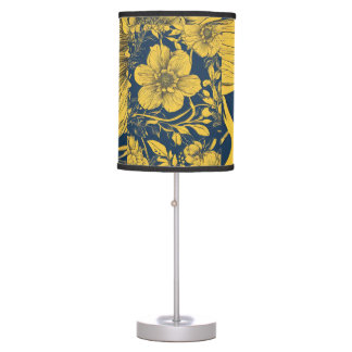 Yellow flower lamp