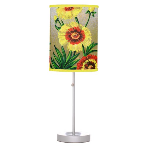 yellow flower lamp