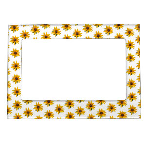 Yellow Flower Modern Simple Black Eyed Susan Magnetic Frame