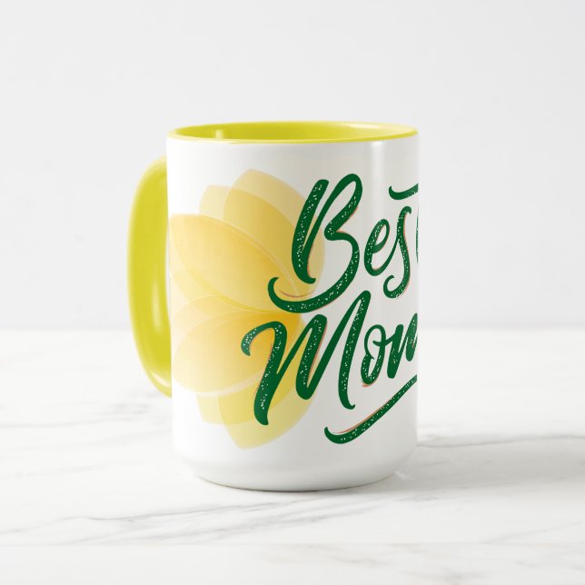 Yellow Flower Mother’s Day Coffee Cup (Front Left)