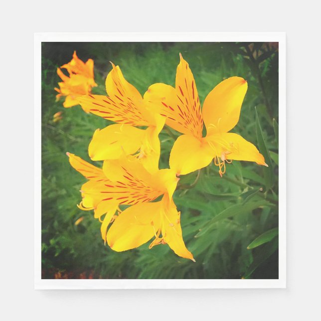 Yellow flower napkins (Front)