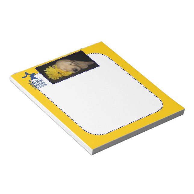 Yellow Flower notepad (Angled)