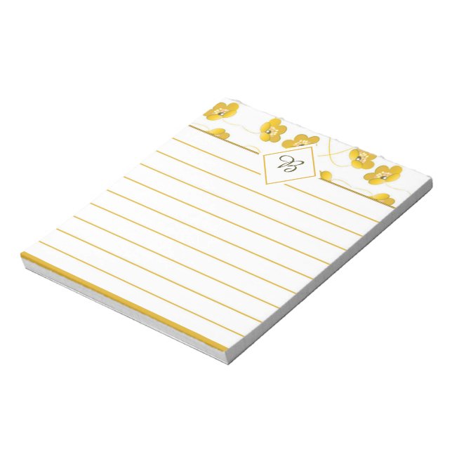 Yellow flower notepad (Rotated)