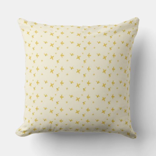 yellow flower_patterned pillow
